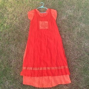 Bohemian style two piece dress